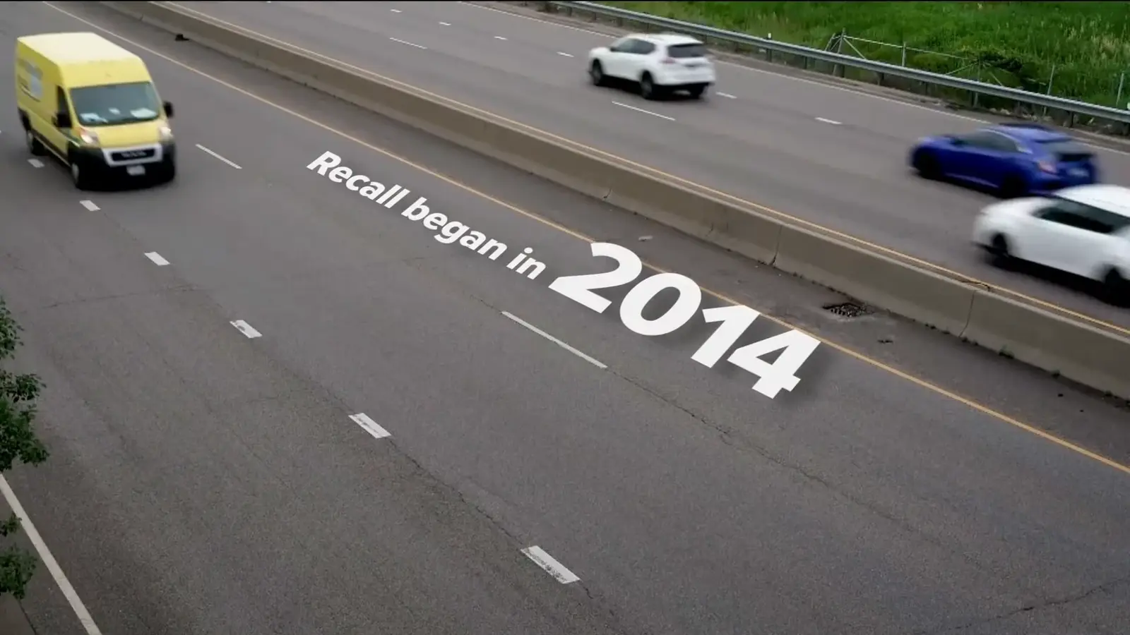 Airbag Recall broadcast graphic still 4