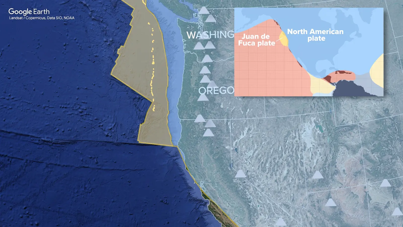 Earthquake Risk broadcast graphic still 4